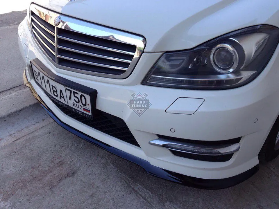 Сплиттер бампера Mercedes C-Class W204 рест