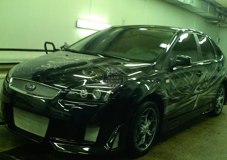 Передний бампер CARZONE Ford Focus 2 2005-2008