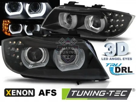 Передние фары BMW E90/E91 (2009-2011) XENON HEADLIGHTS LED DRL AFS fits черные