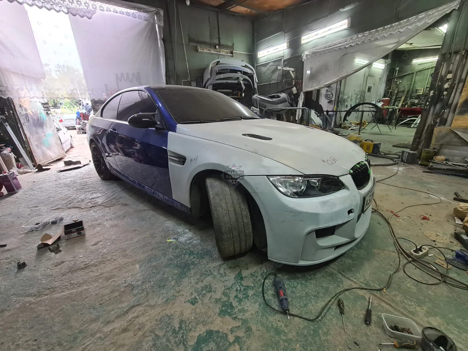 Сплиттер переднего PRIOR DESIGN бампера BMW 3 ER E92/E93 дорестайлинг