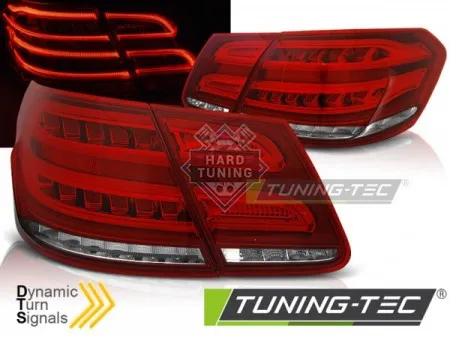 Задние фонари Mercedes W212 E-Class (2009-2013) LED SEQ красно-белые