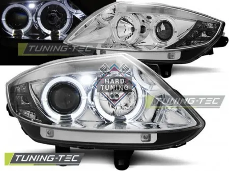 Передние фары BMW Z4 E85 E86 (2002-2008) HEADLIGHTS ANGEL EYES fits хром