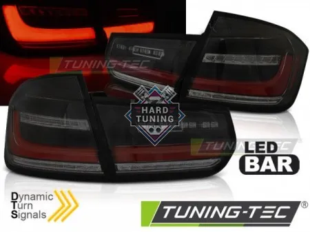 Задние фары BMW F30 (2011-2018) LED BAR SEQ TAIL LIGHTS SMOKE fits черные