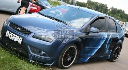 Накладка на передний Cabrio бампер SPORT Ford Focus 2 2004-2008