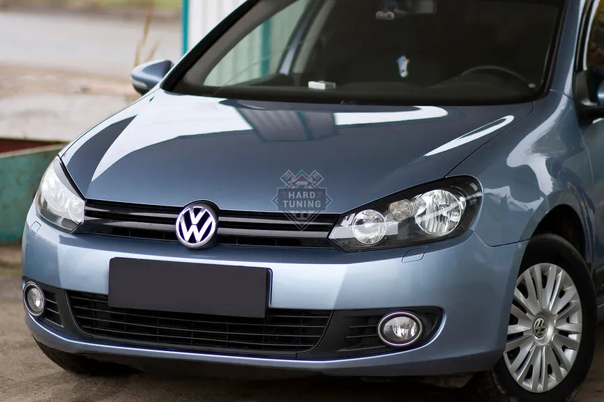 Накладки на передние фары (реснички) Golf 6 2009-2012