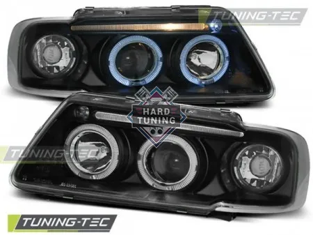 Передние фары AUDI A3 8L 1996-2000 HEADLIGHTS ANGEL EYES fits черные