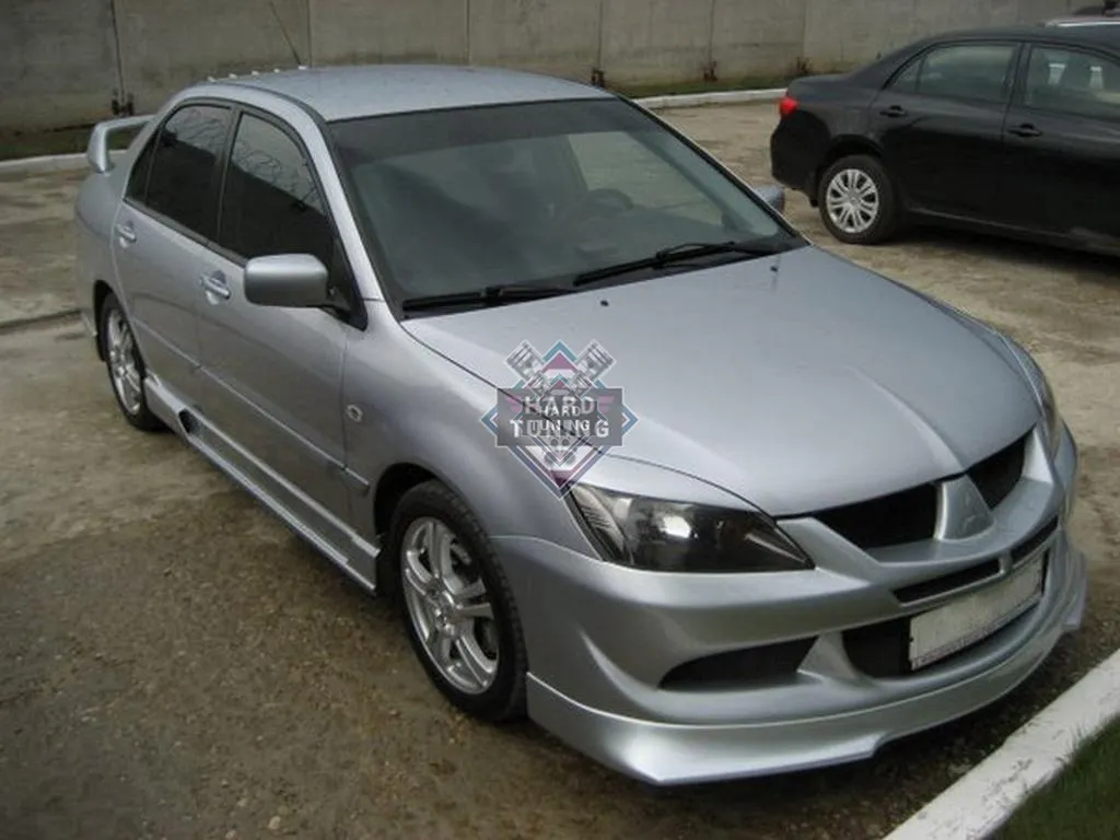 Накладки на фары узкие Mitsubishi Lancer 9 (2003-2009)