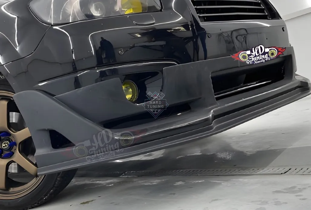 Накладка на передний бампер Syms со сплиттером Subaru Forester SG Рестайлинг