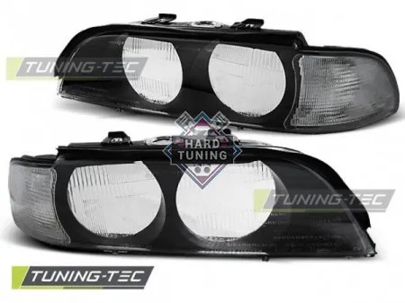 Передние фары BMW E39 (1995-2000) HEADLIGHTS WHITE H7 fits черные