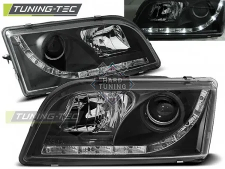 Передние фары Volvo S40/V40 (1996-2003) Daylight черные