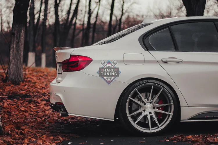 Накладки под задний бампер (Мини-лезвия) BMW 3-series (F30)
