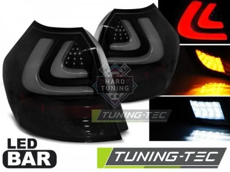 Задние фары BMW E87/E81 (2004-2007) LED BAR TAIL LIGHTS fits черные тонированные
