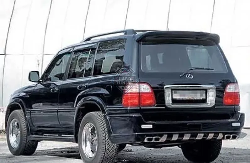 Накладка на задний бампер RED ALETTI Toyota Land Cruiser 100 / Lexus LX 470