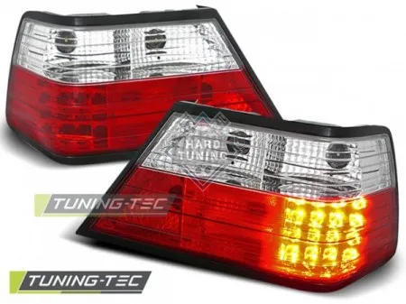 Задние фонари Mercedes W124 E-Class (1985-1995) LED красно-белые