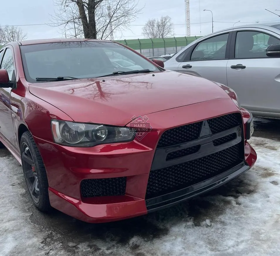 Передний бампер EVO STYLE Mitsubishi Lancer 10 (2007-2016)
