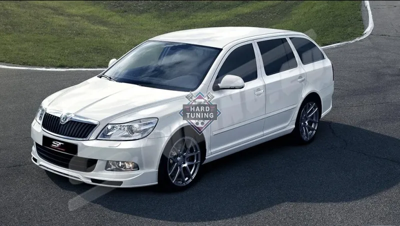 Накладка на передний бампер UNDERBUMPER Octavia A5