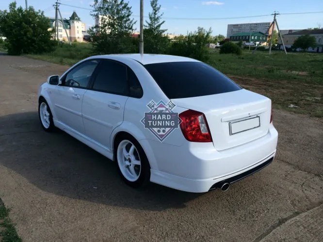 Накладки на пороги WTCC Chevrolet Lacetti седан ABS пластик