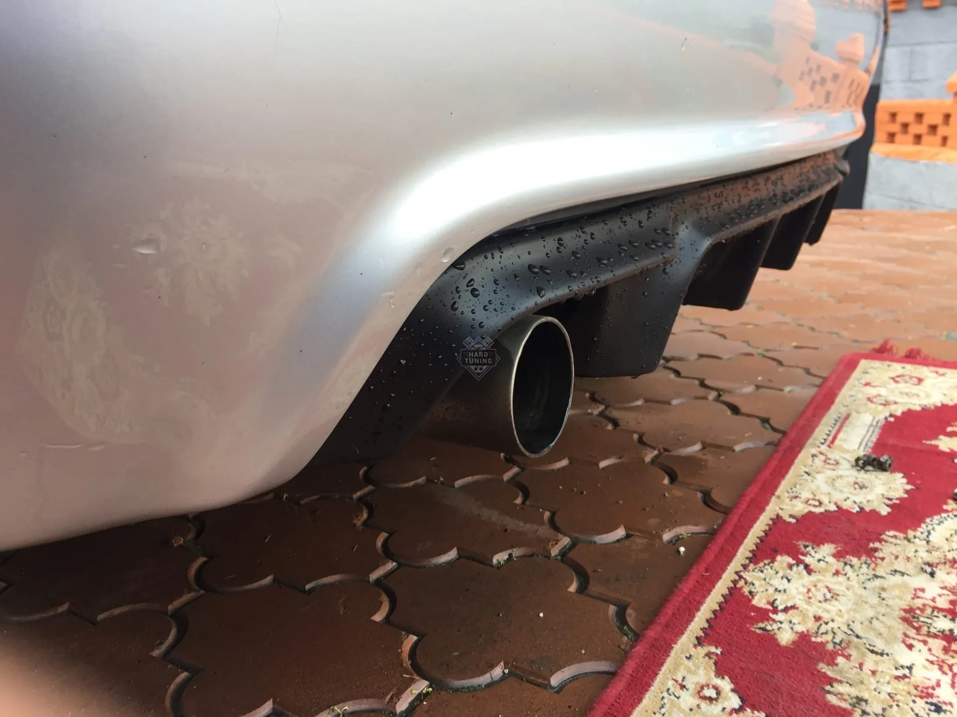 Диффузор заднего M бампера BMW E39 под 1-2 трубы (на выбор) стеклопластик