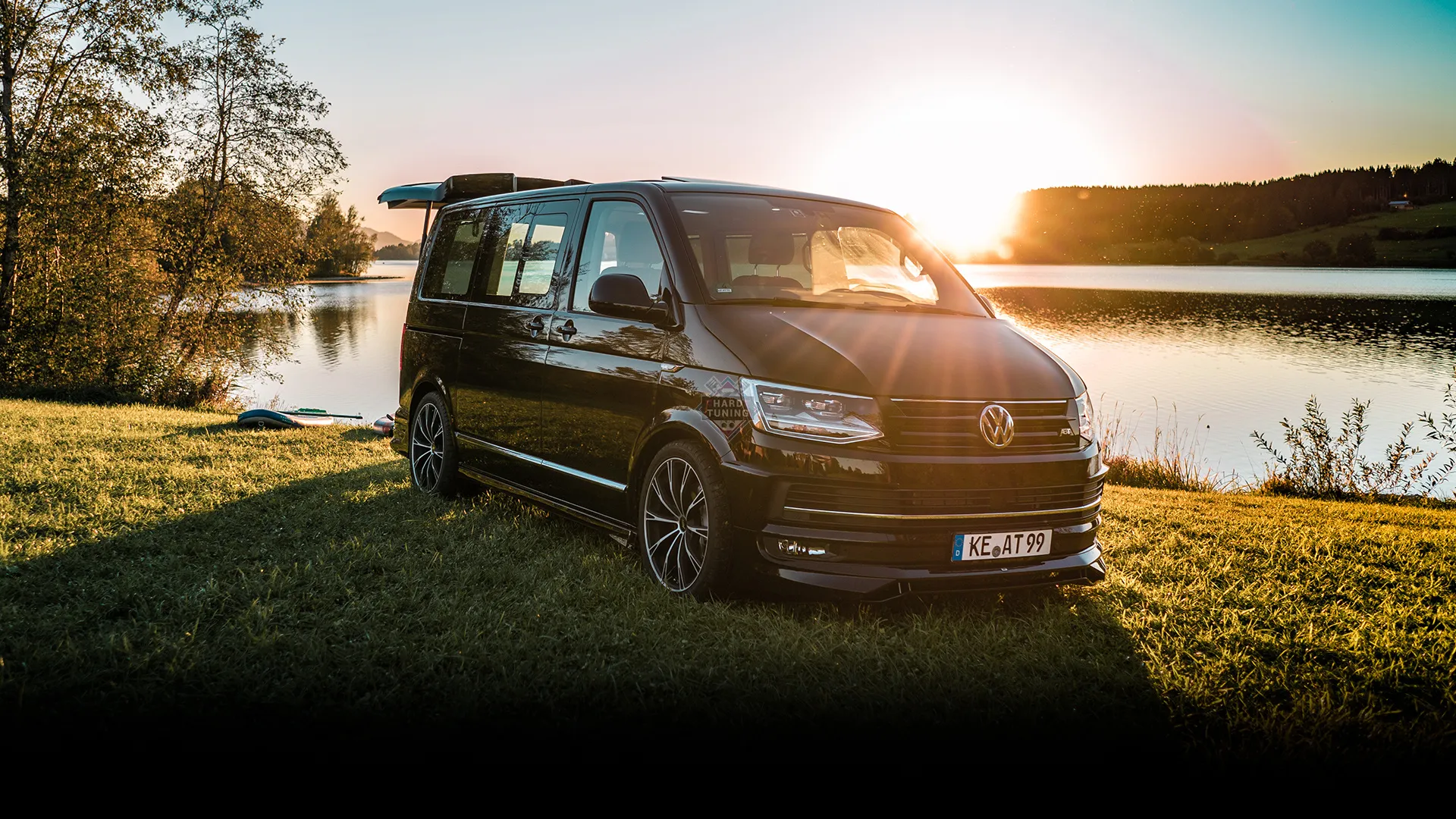 Боковые (верхние) накладки на передний бампер ABT Volkswagen T6 дорестайлинг
