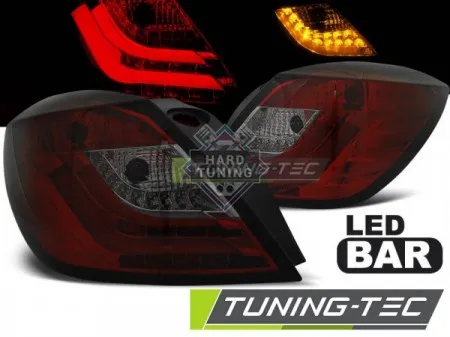 Задние фонари Opel Astra H (2004-2009) 3D LED красно-тонированные