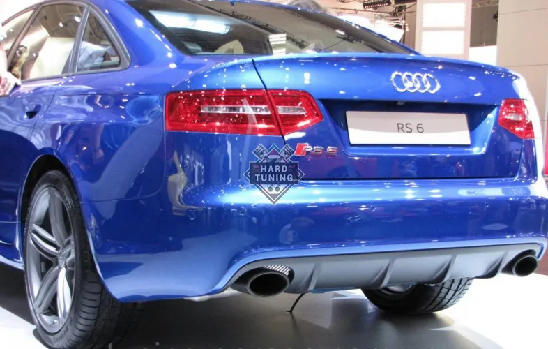 Диффузор заднего бампера RS Audi A6 C6 рестайлинг