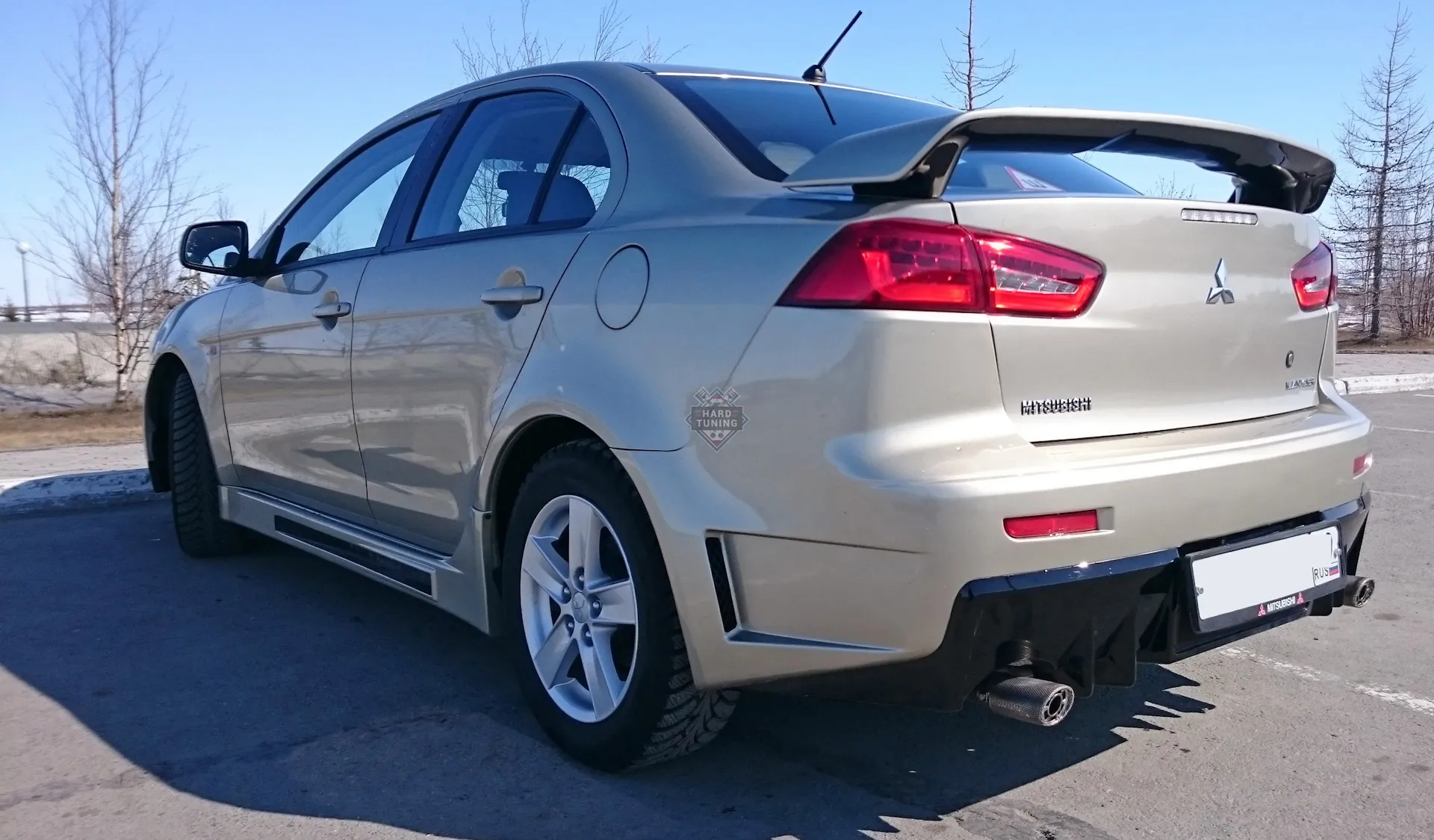 Накладки на пороги FQ-400 Mitsubishi Lancer 10 (2007-2016) стеклопластик