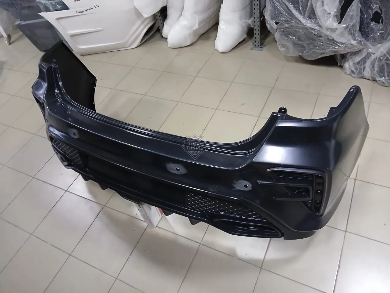 Задний бампер ROTOR NEW KIA Rio 4 (2020+) под штатный / под двойной выхлоп