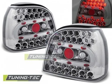 Задние фонари VW GOLF 3 (1991-1997) LED TAIL LIGHTS fits хром