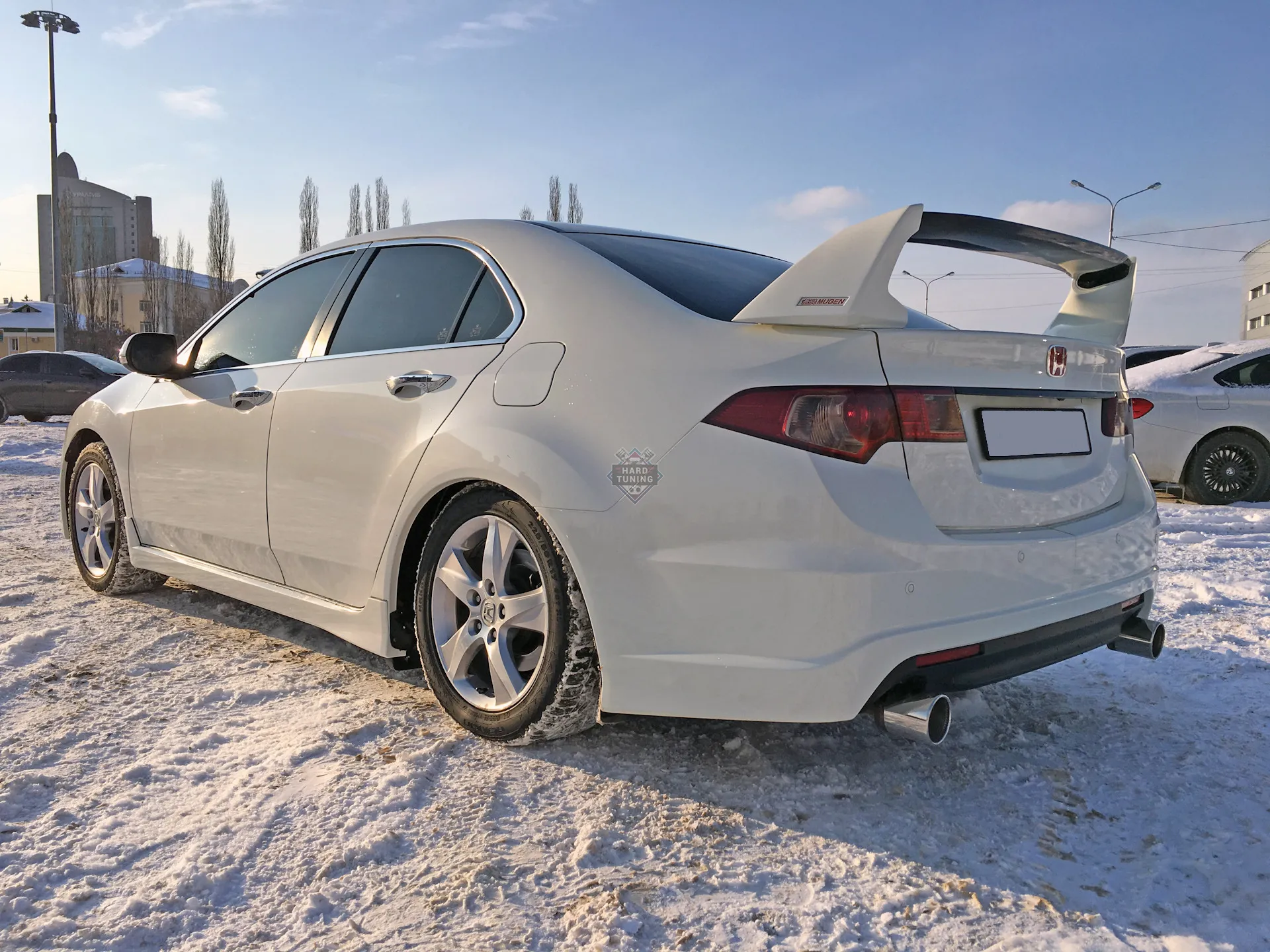 Спойлер MUGEN-STYLE высокий 3х-составной Honda Accord 8 (2008-2013) стеклопластик