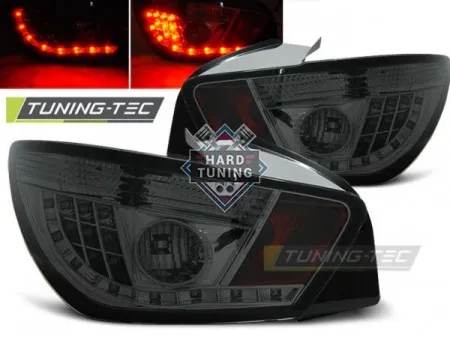 Задние фонари Seat Ibiza 6J 3D (2008-2012) LED тонированные
