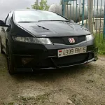 Накладка на передний бампер GP TYPE R Honda Civic 8 5D