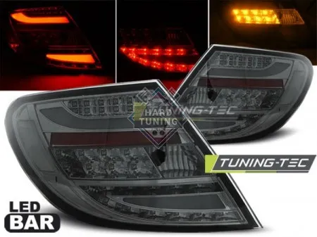 Задние фонари Mercedes W204 Sedan (2007-2010) LED Bar тонированные
