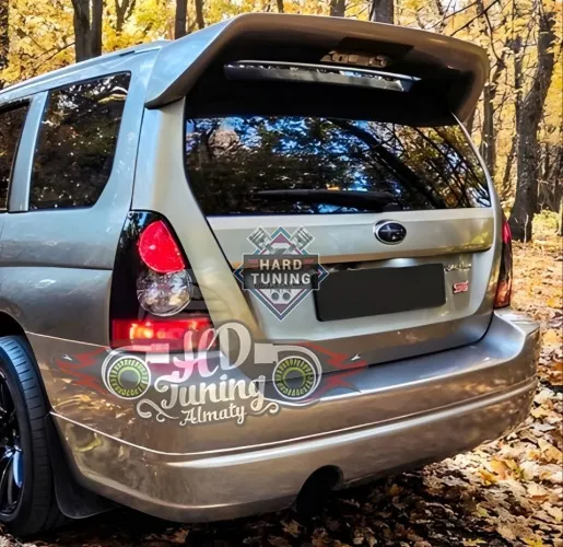 Накладка на задний бампер Subaru Forester SG XT