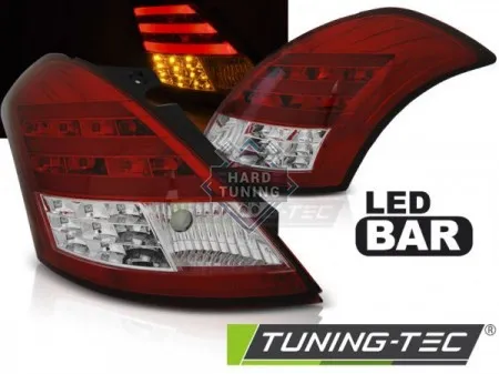 Задние фонари Suzuki Swift V 10- LED BAR красно-белые