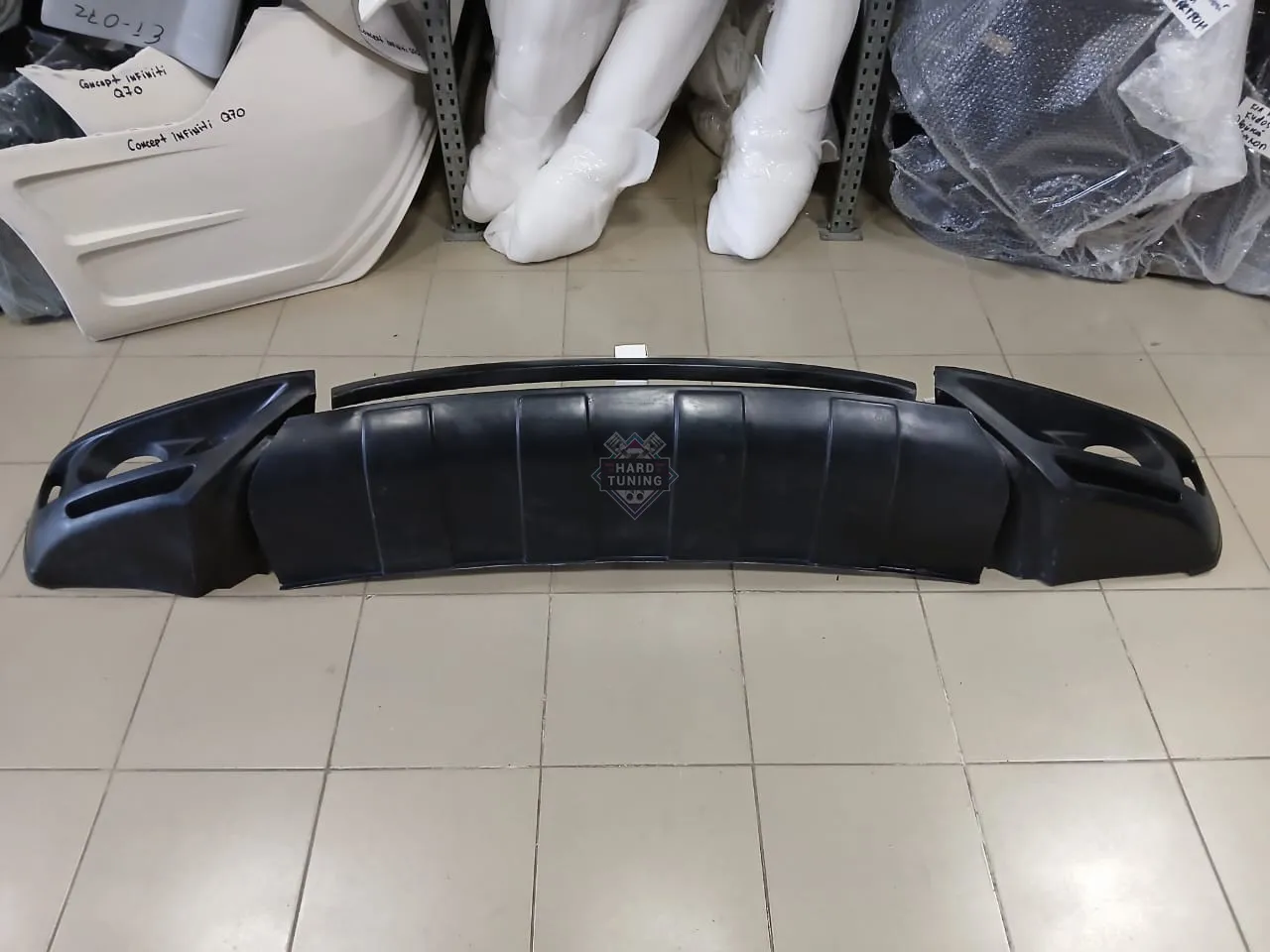 Юбка на передний бампер JE Design Volkswagen Touareg 2