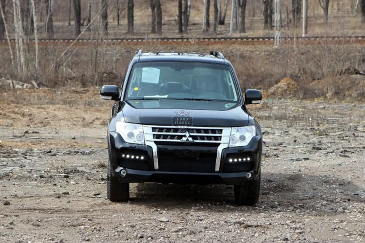 Передний бампер HT Mitsubishi Pajero 4 (2014-2020) 2й рестайлинг