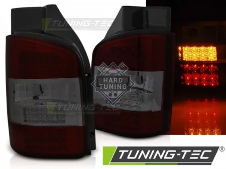 Задние фары VW T5 (2003-2009) TRASNPORTER LED TAIL LIGHTS fits красно-тонированные