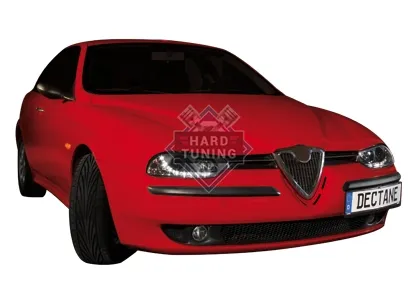 Передние фары Alfa Romeo 156 (1997-2003) DAYLIGHT черные