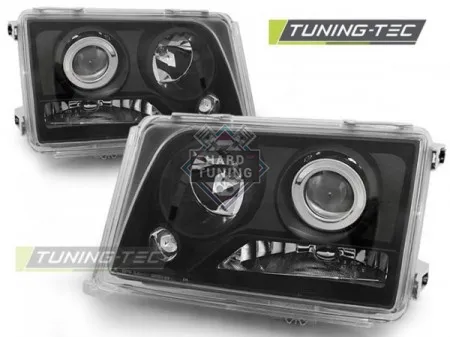 Передние фары Mercedes W124 E-Class (1993-1995) черные