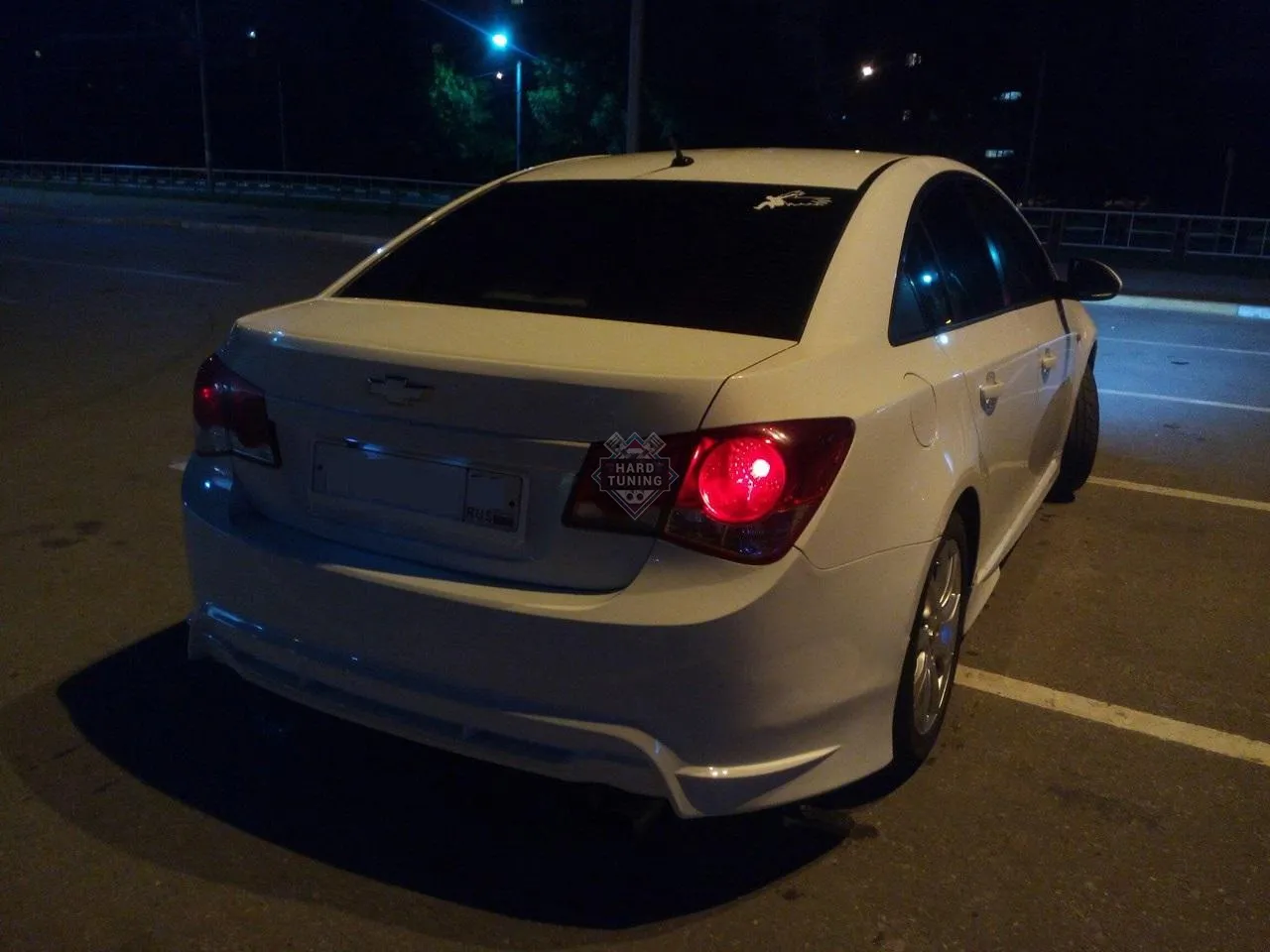 НАКЛАДКА НА ЗАДНИЙ БАМПЕР var3 CHEVROLET CRUZE ДОРЕСТАЙЛИНГ