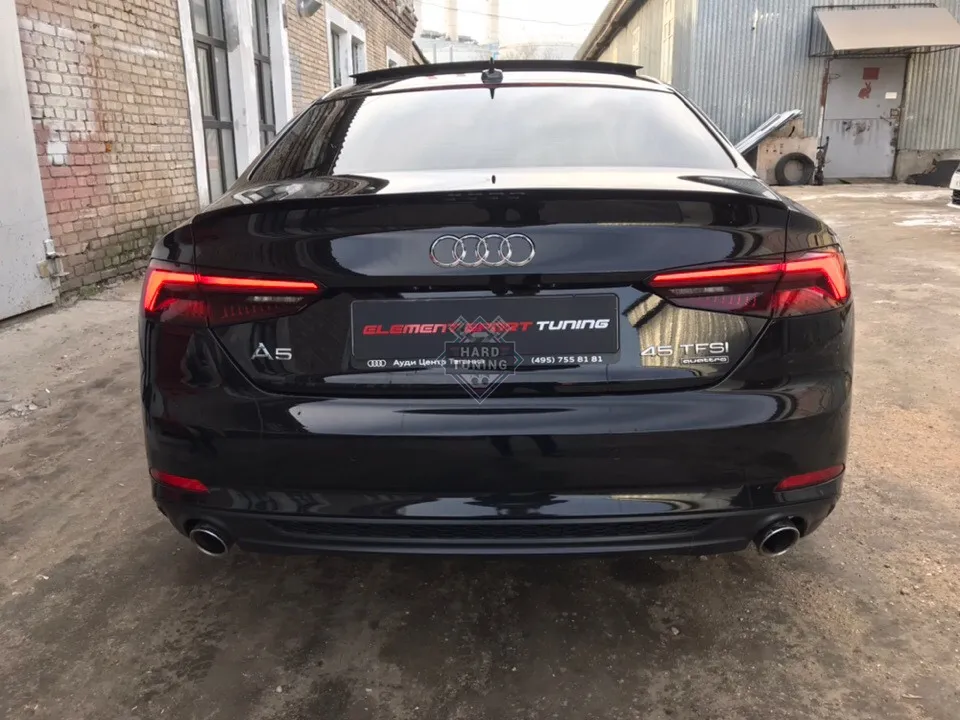 Спойлер лип широкий Audi A5 F5 (B9) Coupe (купэ)