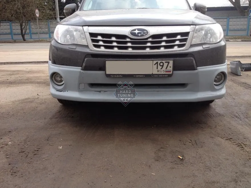 Накладка на передний бампер Subaru Forester 3 SH