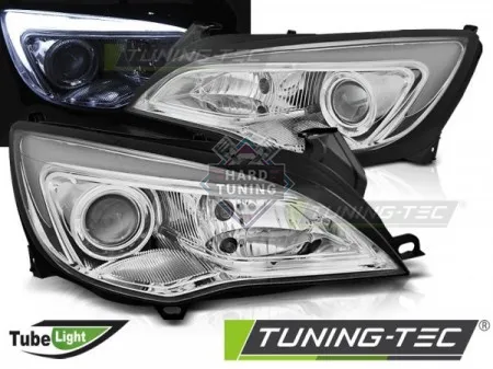 Передние фары Opel Astra J (2010-2015) Tube Light хром