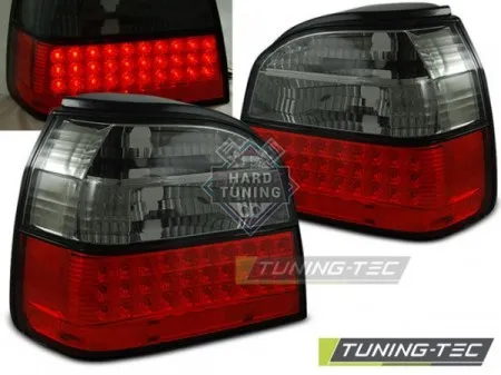 Задние фонари VW GOLF 3 (1991-1997) LED TAIL LIGHTS fits красно-тонированные