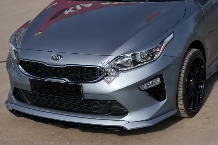Сплиттер переднего бампера с зубаткой BS KIA CEED 3 (CD) HB,SW 2018-2021