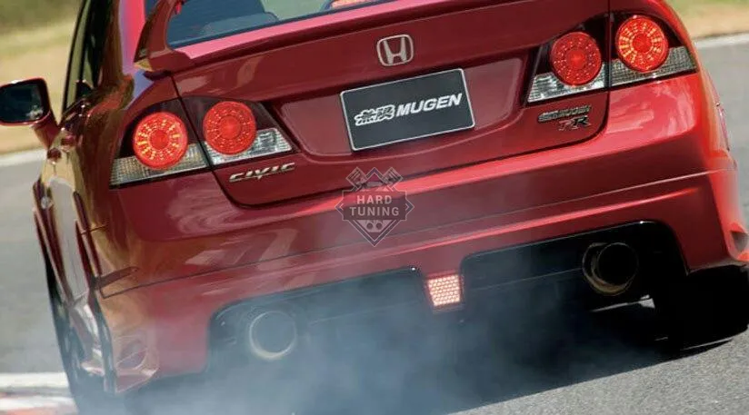 Накладка на задний бампер MUGEN RR Honda Civic 8 4D стеклопластик