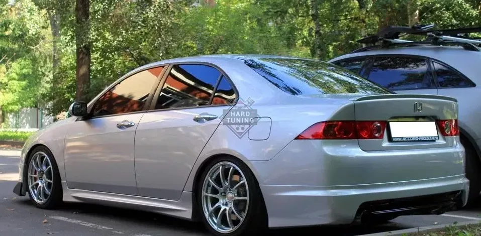 Накладки на пороги MUGEN V2 (рест стиль) Honda Accord 7 (2002-2008) ABS пластик
