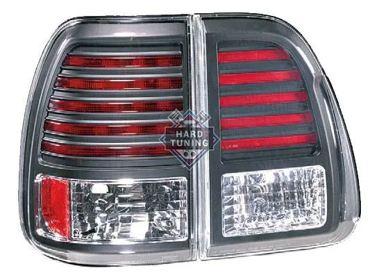 Фонари задние Lexus LX470. Светодиодные, черные.