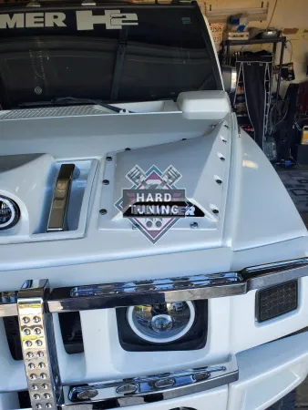 Sides hood scoop L+R with LIGHTS Hummer H2
