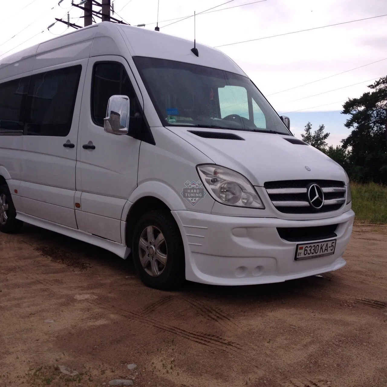 Накладка на передний бампер MAXTON Mercedes Sprinter 2006-2013 W906